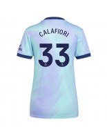 Arsenal Riccardo Calafiori #33 Tredjedrakt Dame 2024-25 Korte ermer